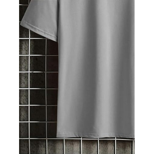 Lymio Round Neck Regular Fit Back T Shirt For Men (Tedy T-Shirt) (In, Alpha, M, Grey)