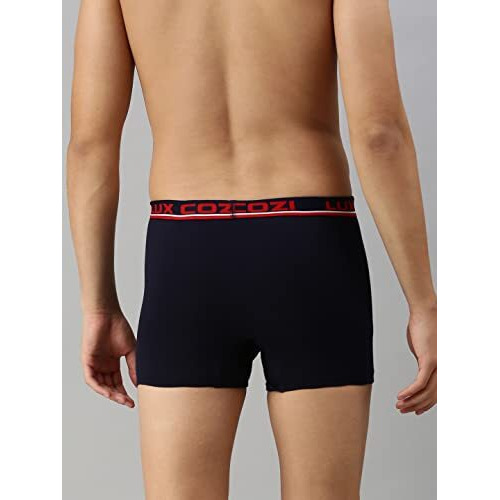 Lux Cozi Bigshot Men's Pack Of 2 Navy Semi Long Trunk (Size  90Cm)