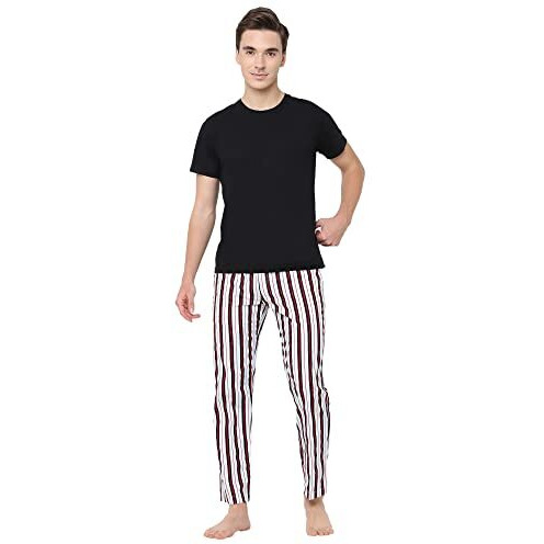 Urban Scottish 100% Comfortable Men's Lounge Pants, Leisure-Wear Elastic Waist-Band & Regular Fit, Machine Washable Home Clothing, Expert Craftsmanship Featuring Plush To The Touch Feel (Uspj2154-Xl)