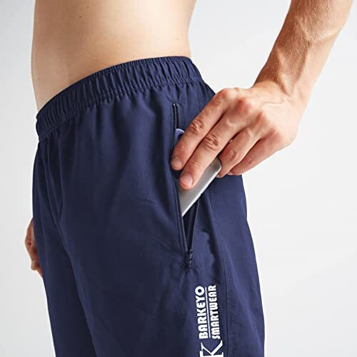 Barkeyo Men's Sports Track Pants - Navy/Xx-Large, Regular Fit