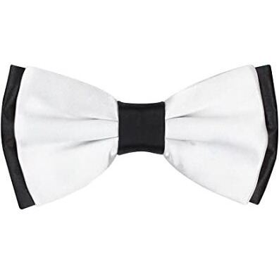 Peluche Essentials Premium Bowtie For Men- Comes In A Gift Box (Twining Double Fold- White)