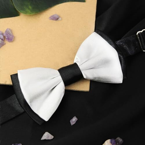 Peluche Essentials Premium Bowtie For Men- Comes In A Gift Box (Twining Double Fold- White)
