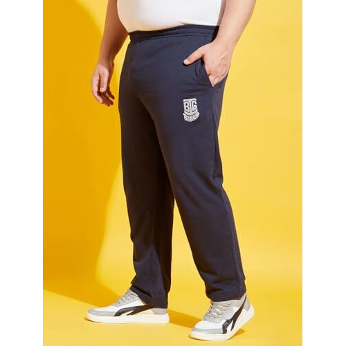 Bigbanana Men's Regular Fit Trackpants (Oxn-Navy,Blue,3Xl)