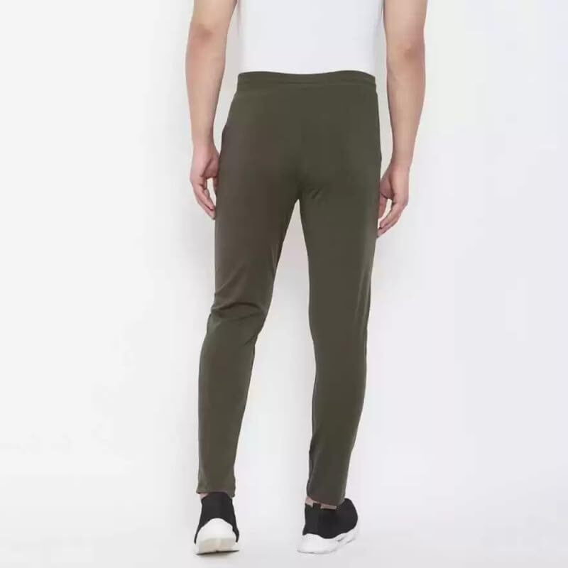 Readyme Sabse Pahle Track Pant For Men || Cotton Blend Joggers For Men For Running || Gym Sports Lower For Men & Boys Track Pants For Men Multipurpose || Mens Lower | Mahndi Green, Size - 34