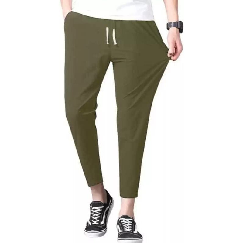 Readyme Sabse Pahle Track Pant For Men || Cotton Blend Joggers For Men For Running || Gym Sports Lower For Men & Boys Track Pants For Men Multipurpose || Mens Lower | Mahndi Green, Size - 34