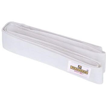 Prakasam Cotton Men's Welcro Dhoti White Color Belt (Large-1.60 Meter) (Pack Of 2)
