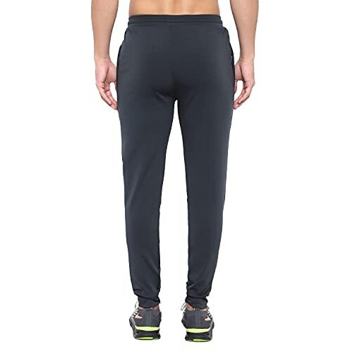 Blue Star Shark Men's Lycra Stretchable Joggers | Regular Fit, Stylish Slim Track Pants With Elastic Waistband  Comfortable For Gym, Sports, Running, Casual Wear & Nightwear (Size-Xxl, Grey)