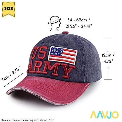 Aavjo Men's Cotton Cap (Pack Of 1) (Us-Army_Denim Blue_Free Size)