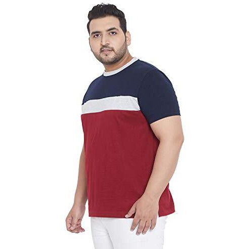 Bigbanana Men's Regular Fit Round Neck (Ella,Maroon,3Xl)
