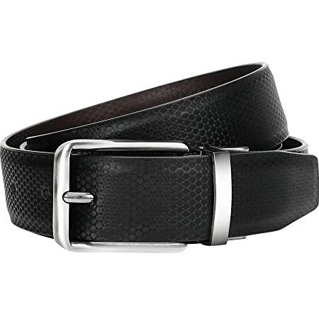 Auraki Vegan Leather Reversible Formal Belt For Men/Boys(Color-Black & Brown||Ark-Bl-02)