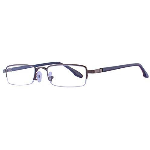 Visions India Unisex Rectangle Half Rim Power Reading Glasses (+1.50, Brown, 9060)