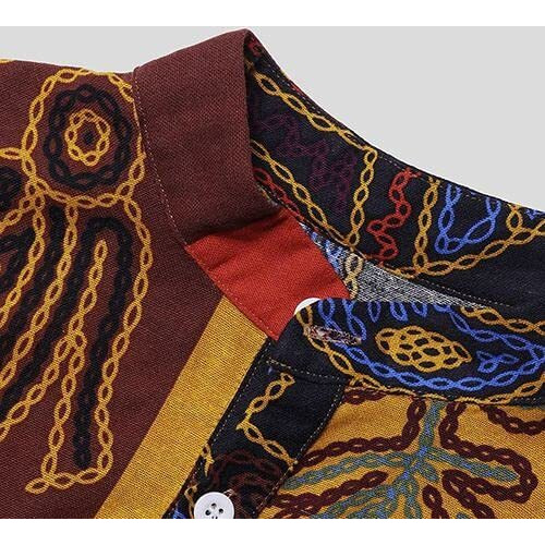 Lookmark Men's Poly Cotton Digital Printed Half Sleeve Shirt(Printed Shirt Max-S)