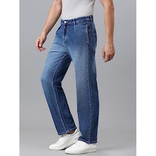 Kotty Men Regular Fit Mid Rise Solid Jeans