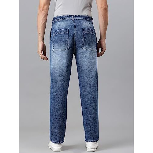 Kotty Men Regular Fit Mid Rise Solid Jeans