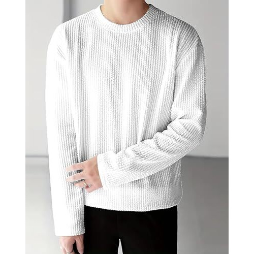 I Enterprise Men's Cotton Bland T Shirt | Round Neck | Full Sleeve | Plain | Combo Pack Of 2 - Regular Fit*T2_Sr56-Sr94*M