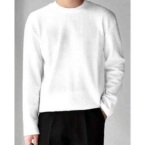 I Enterprise Men's Cotton Bland T Shirt | Round Neck | Full Sleeve | Plain | Combo Pack Of 2 - Regular Fit*T2_Sr56-Sr94*M