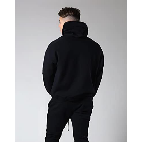 Dburke Tracksuit Hoodie For Men's|Winter Wear Black Sweatshirt|Hood Tracksuit For Men Running Walking Sports Hoodie Set (In,Alpha,M,Regular,Black),Sports Suit