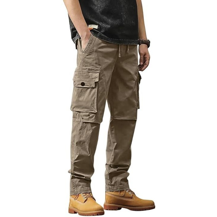 Vogaan Men's Cargo || Cotton Cargo Pants || Cargos For Men || Men Cargo Pant (Chiku_34)