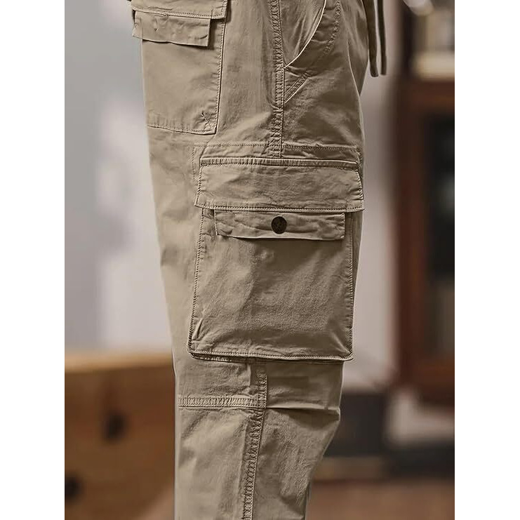 Vogaan Men's Cargo || Cotton Cargo Pants || Cargos For Men || Men Cargo Pant (Chiku_34)
