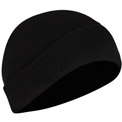 Fabseasons Woolen Winter Skull Cap (Black, Pack Of 1)