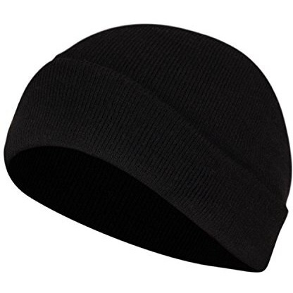 Fabseasons Woolen Winter Skull Cap (Black, Pack Of 1)