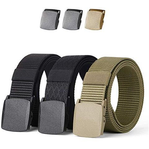 Edifier Unisex Nylon & Canvas Waist Belt (Blt066_01_Black & Beige)
