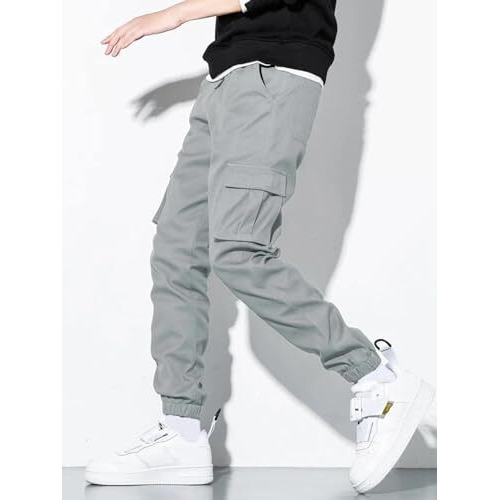 Track Pant For Men || Track Pants || Plain Track Pant (Tp-16-19) (M, Grey)