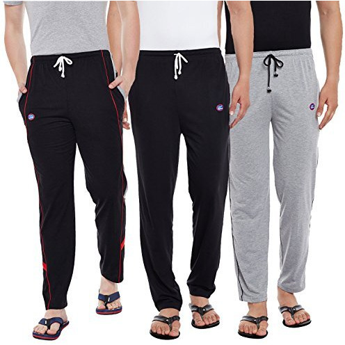 Mack Jonney Men's Regular Fit Trackpants (Pack Of 3) (D1Bd1Md7B_003-L_Multicolored_Large)