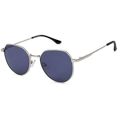 Vincent Chase By Lenskart | Blue Hexagonal Polarized & Uv Protected Sunglasses For Men & Women | Medium | Vc S13122