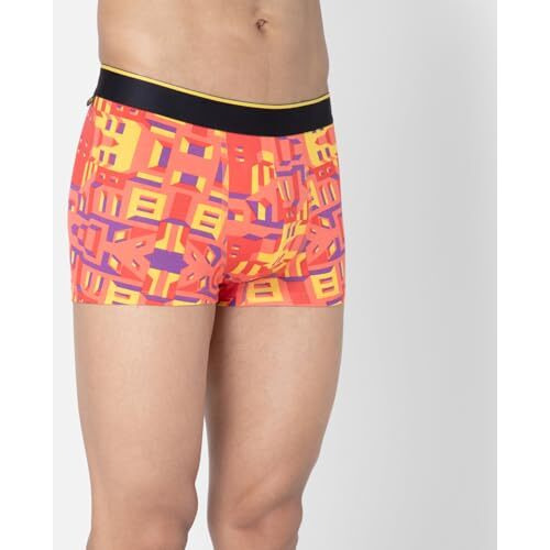 Bummer Printed Micro Modal Trunks Underwear For Men  Ultra Soft & Breathable, 3 X Softer Than Cotton, Stretchable For Ultimate Comfort & Style, Combo Pack Of 2 (A Shark Tank Product)