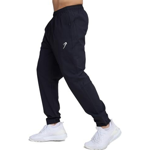 Fuaark Track Pant For Men Slim Fit Joggers For Men For Running, Gym Sports Lower For Men (Black, M)