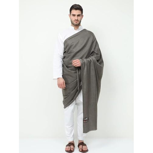 Arvore Bunkaar Dhariwal Men's Plain Faux Cashmilon Woolen Shawl/Lohi (Medium)