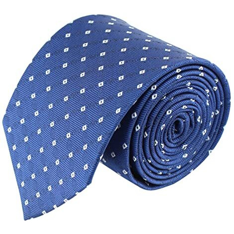 Kovove Blue Checkered Neck Tie For Men