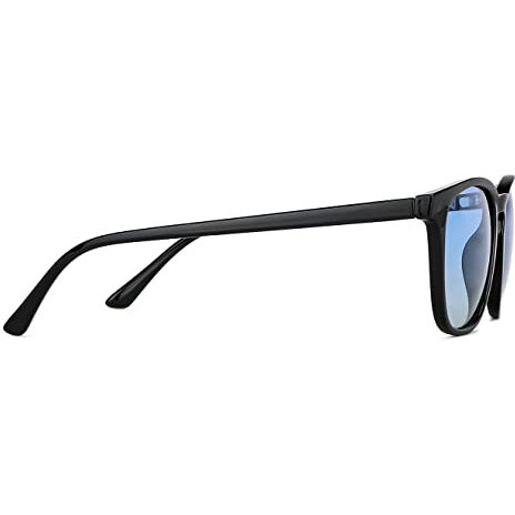 Vincent Chase By Lenskart | Blue Black Full Rim Square Stylish Sunglasses | Polarized And Uv Protected | For Men And Women | Large | Vc S14090