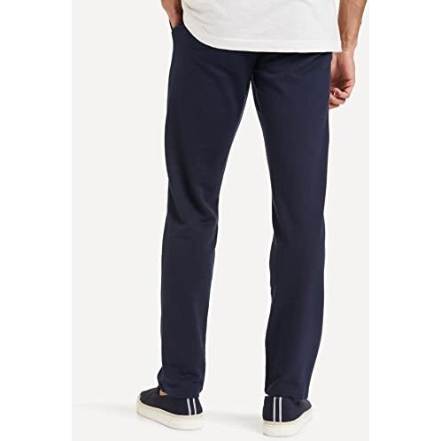 Amazon Brand - Symbol Men's Cotton Blend Jersey Track Pants (Regular Fit) Iris Navy Xl, Mid Rise
