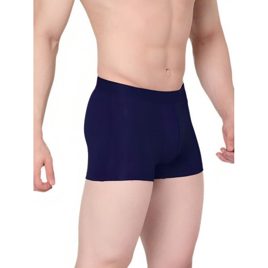 Pandawears Plus Size Trunks - Stretch Fit (7Xl, Navy)