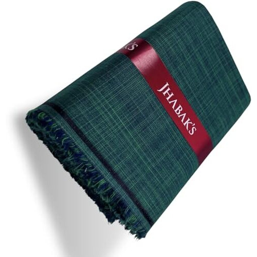 Jhabak's Unstitched Cotton Fabric For Men - Light Weight Trending Self Pattern Cotton Fabric Material -8