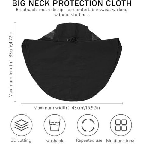 Gustave Polyester Hat For Men, Upf 50+ Protection Wide Brim & Neck Flap Bucket Hat, Breathable Mesh, Adjustable Fit, Windproof Strap - Fashionable & Durable For Hiking, Fishing, Gardening