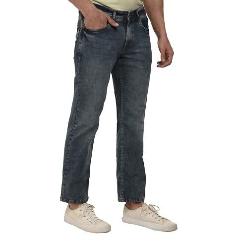 I'sol MenS Loose Baggy Fit Wide Legged Jeans