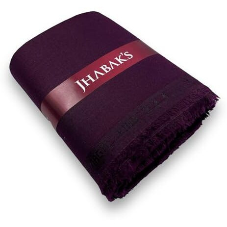 Jhabak's Premium Unstitched Shirt Fabric For Men - Cotton Blend Material - Shirt Piece Cloth (2.25 M, Wine)