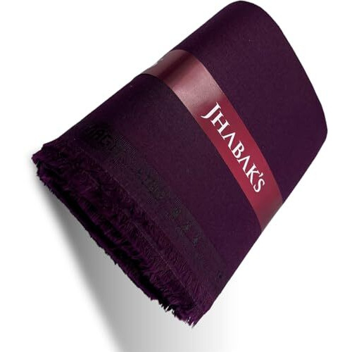 Jhabak's Premium Unstitched Shirt Fabric For Men - Cotton Blend Material - Shirt Piece Cloth (2.25 M, Wine)