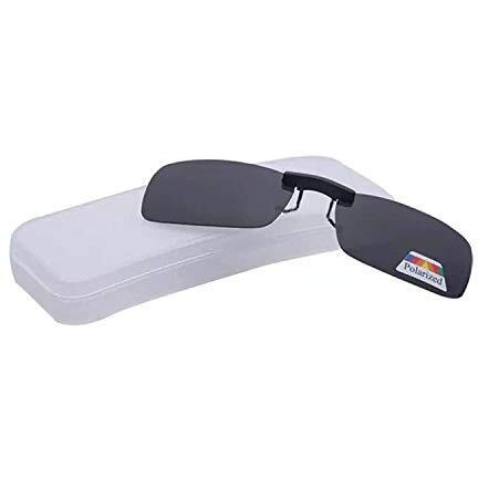 Rspd Cool Polarised Uv 400 Lens Clip On Sunglasses With Hard Carry Case. (Black)