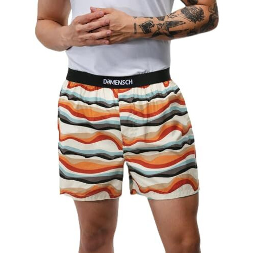 Damensch Breeeze Men's Ultralight Cotton Inner Boxers-Pack Of 1-Sunset Beige-Medium