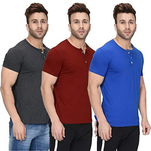 London Hills Men's Regular Fit T-Shirt(Pack Of 3) (Lh_T_Hf_512_10_14_Size_Xl_Multicolored_X-Large)