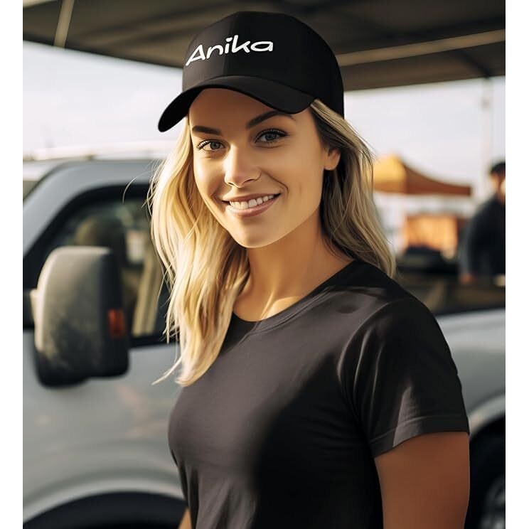 Thebaegift Personalised Name Couple Cotton Cap For Men & Women - Black, Free Size
