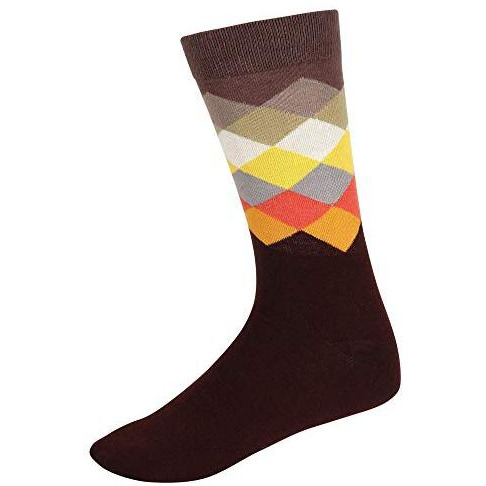 Sidewok Men's Calf Length Cotton Socks (Pack Of 5) (Scs-Fl-03_Multicolored)