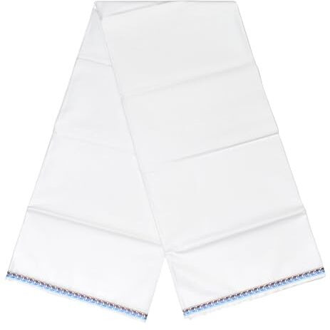 Tuni Mani Men's Pure Cotton Casual Style Pettu Lungi / (Legnth 2.10Meter Height 1.25Meter) Free Size (Milk White)