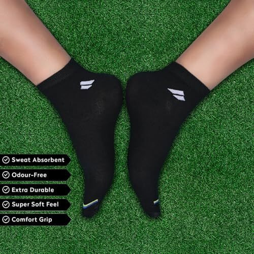 Sjeware 5 Pairs Solid Ankle Socks For Men & Women, Multicolor, Pack Of 5, Free Size 103