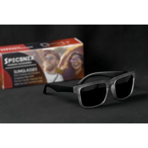 Specsnex Nexgen Rubber Coated Goggles For Men | Polarized Sunglasses | Uv Protected Driving, Riding, Stylish, Anti Glare Glasses (Nex-Cpgry | Grey)