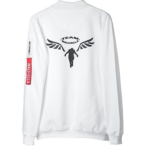 Comicsense.Xyz Cotton Unisex Tokyo Revengers Anime Jacket For Men And Women, Walhalla Classic Edition Printed Cosplay Anime Standard Length Bomber Jackets - Medium, White